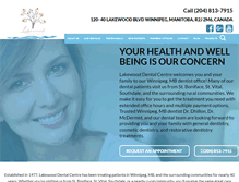 Tablet Screenshot of lakewooddentalcentre.com